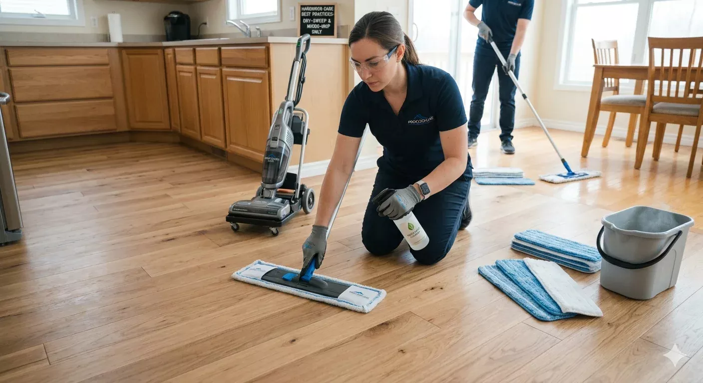 Finished Hardwood Floor Cleaning Richmond Hill GTA